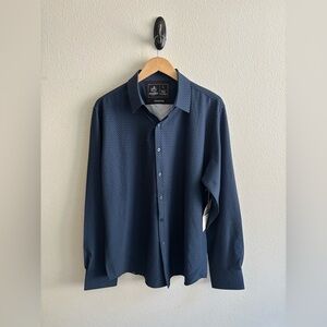Men's Navy Blue Dress Shirt